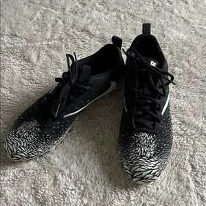 Nike Black and White Cleats